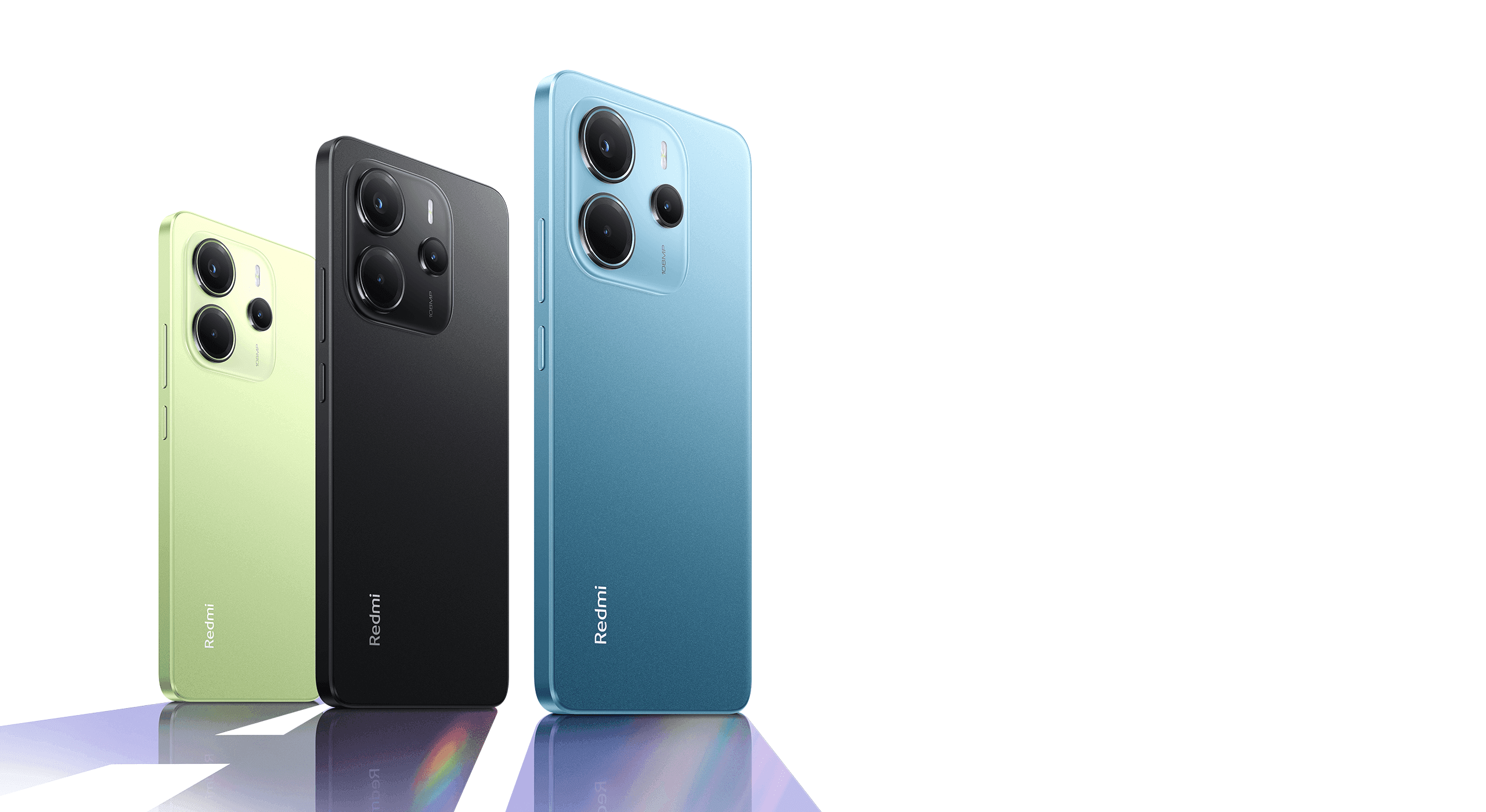 Celulares Xiaomi Redmi em imagem oficial da marca